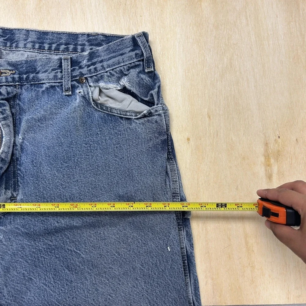 Y2K Dickies Carpenter Jeans Mens 38x30 Medium Wash Blue Denim Relaxed Straight